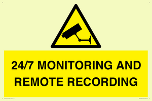 24/7 MONITORING AND REMOTE RECORDING